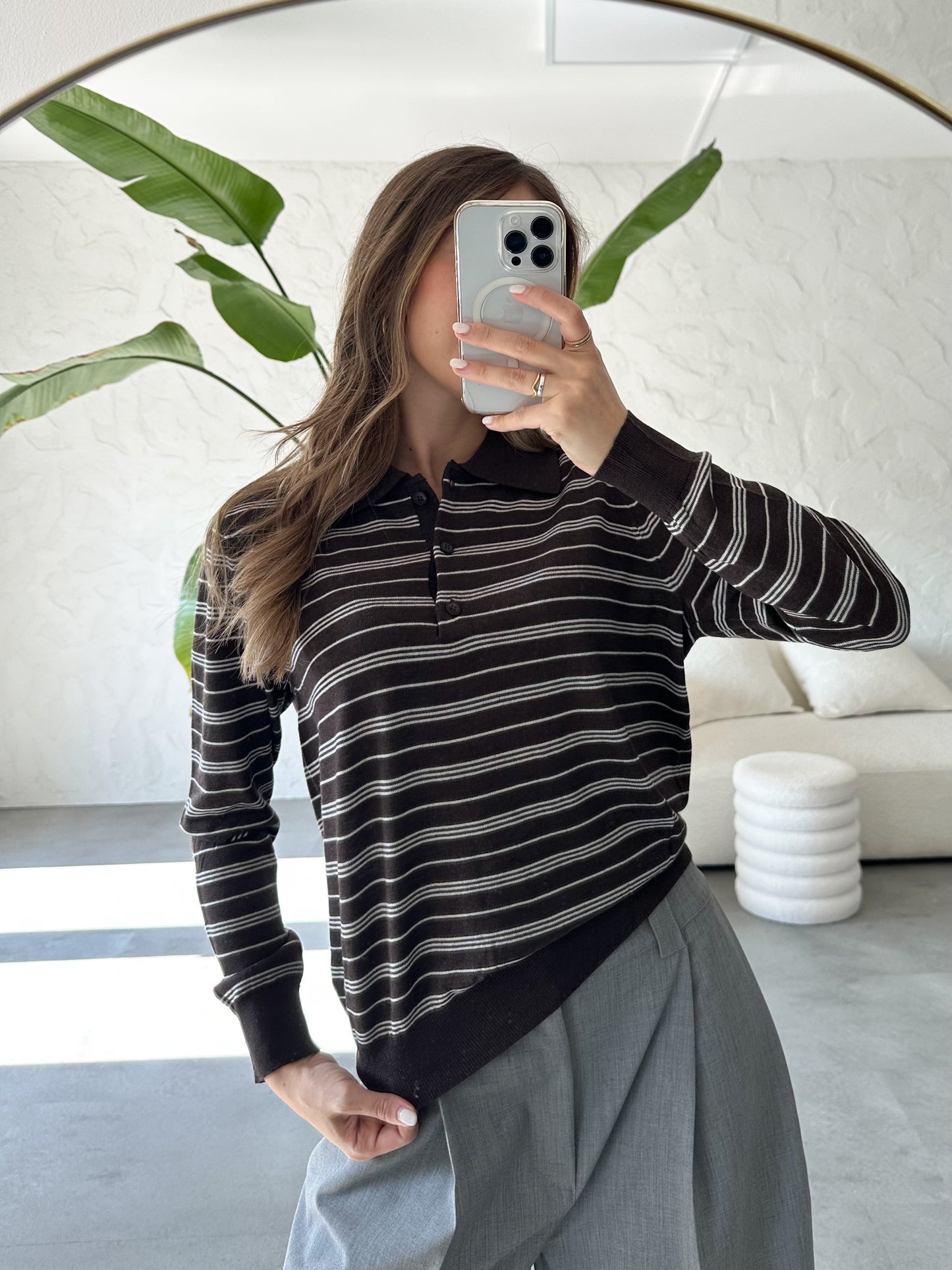 Maglia polo righe