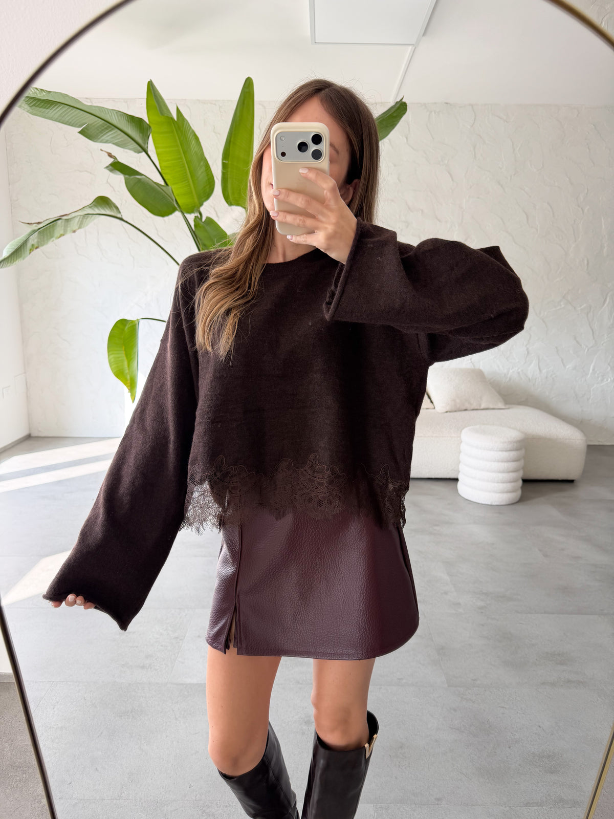 Maglione pizzo
