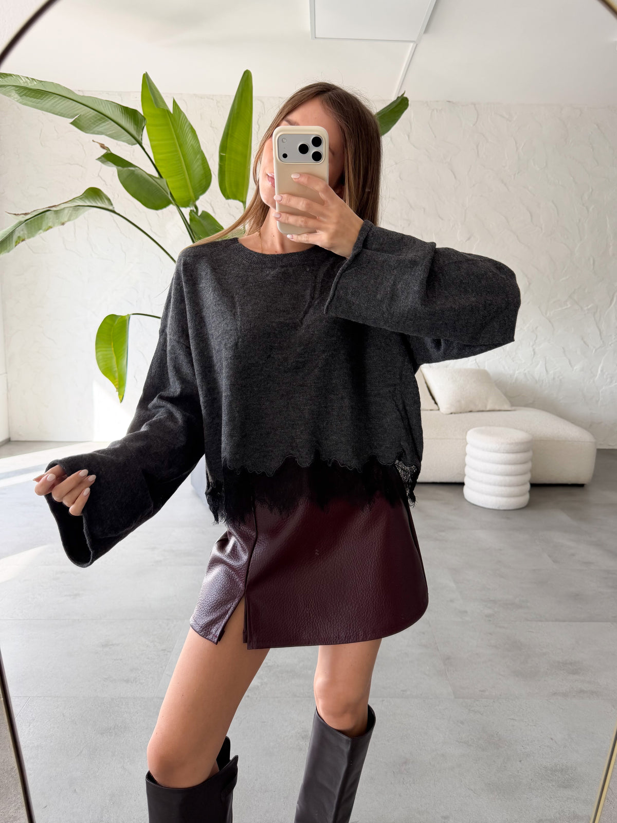 Maglione pizzo