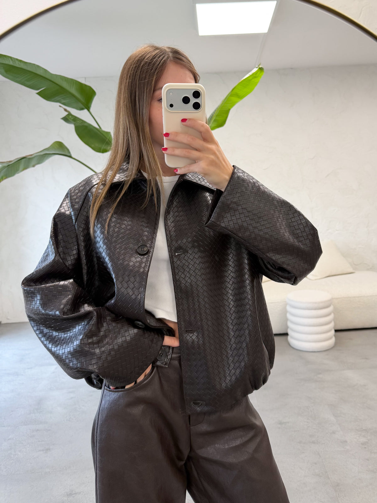 Bomber ecopelle bottega