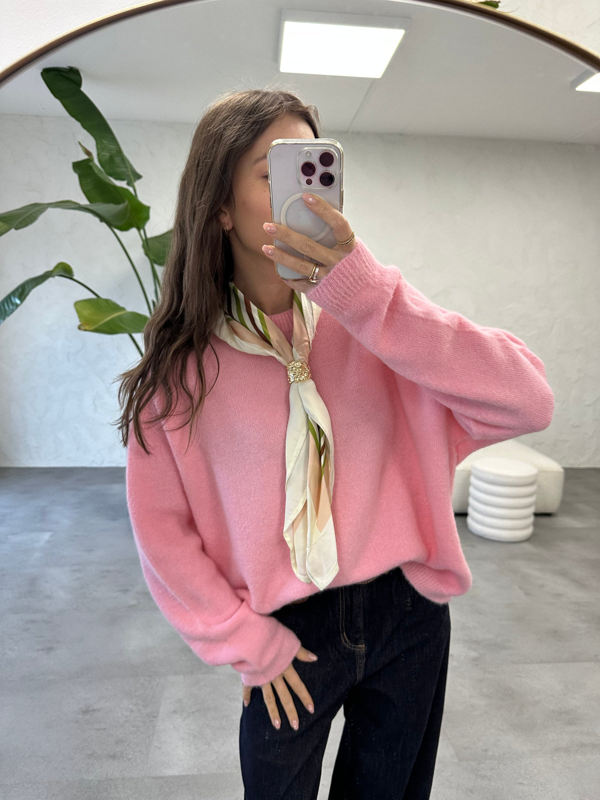 Maglione con foulard