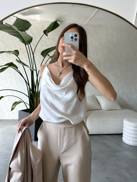 Canotta satin