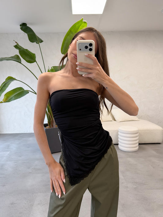 Top pizzo asimmetrico