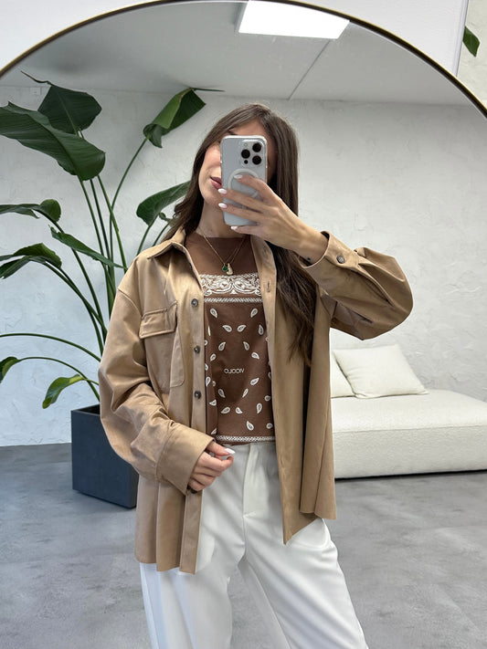 Camicia suede Vicolo