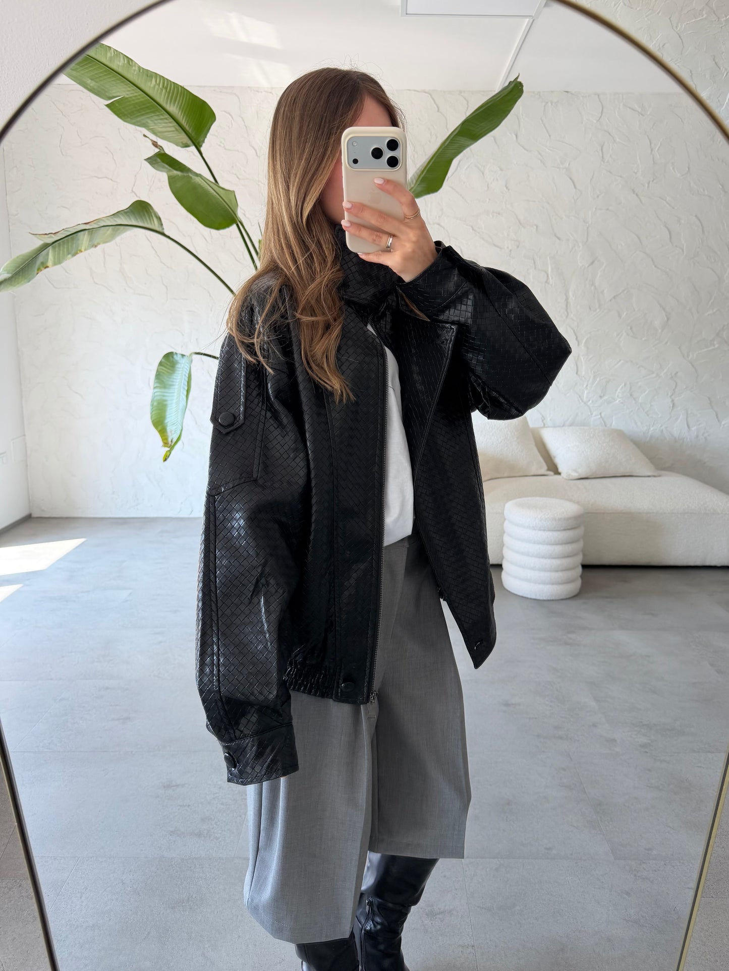 Bomber ecopelle bottega