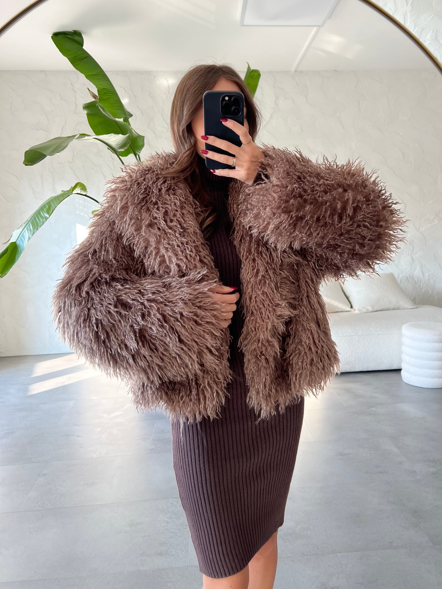 Eco pelliccia riccioli