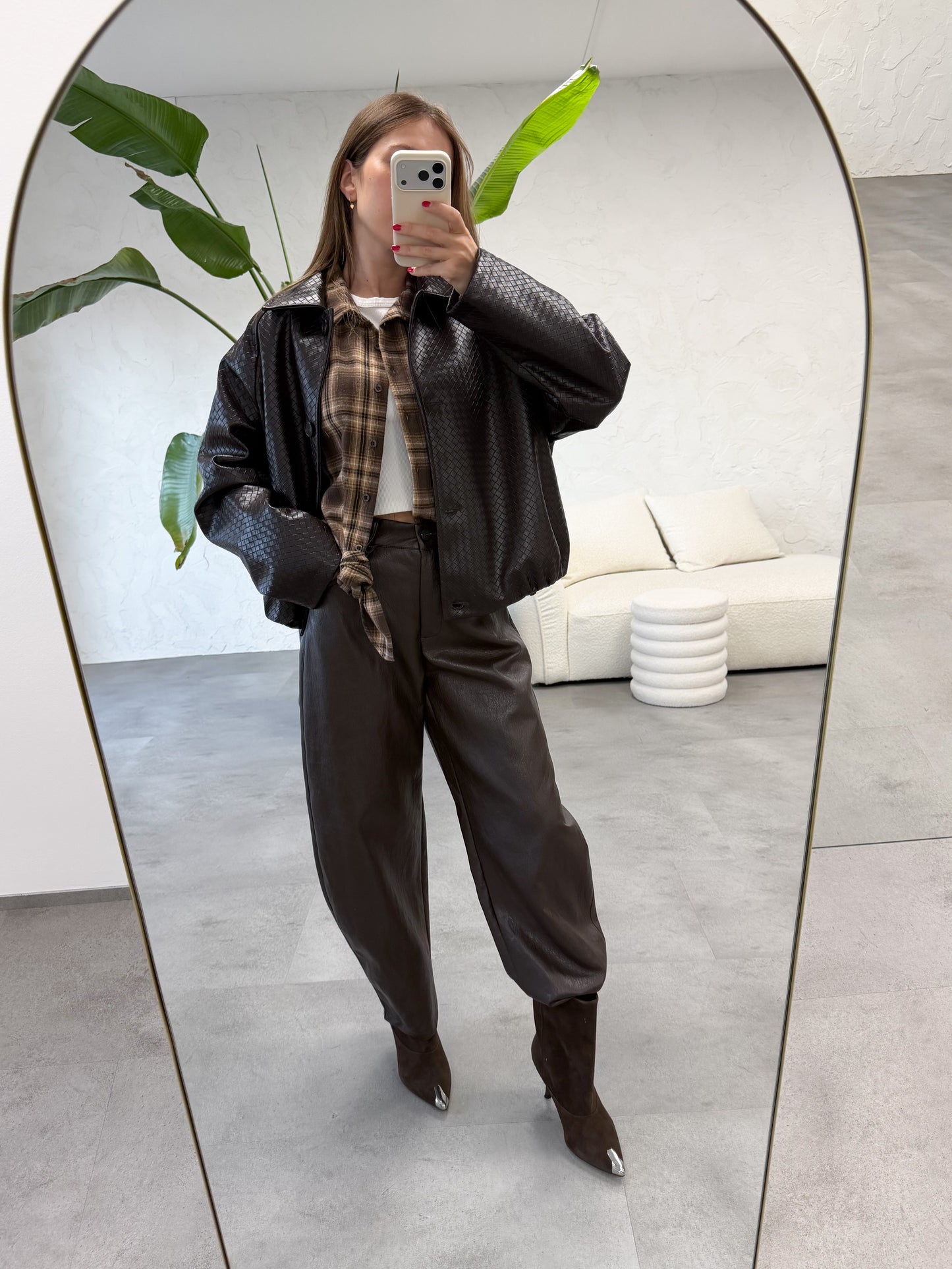 Pantalone ecopelle