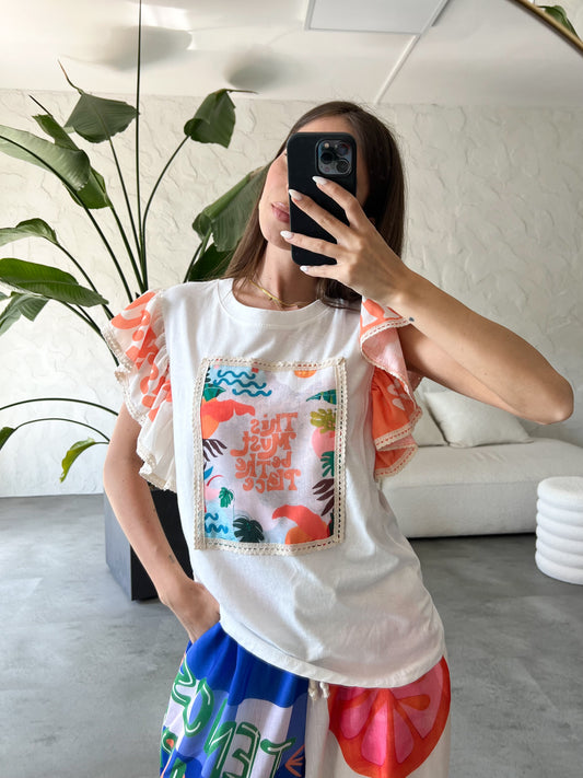 T-shirt voulant