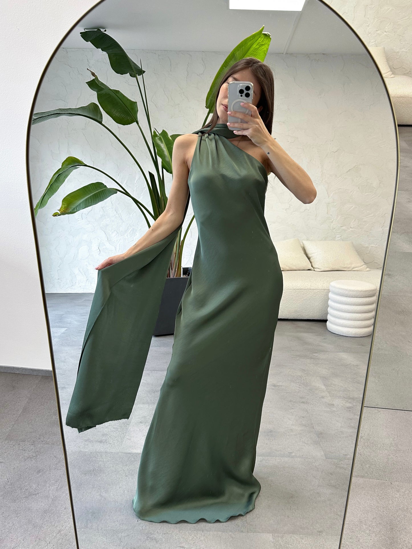 Abito fascia satin