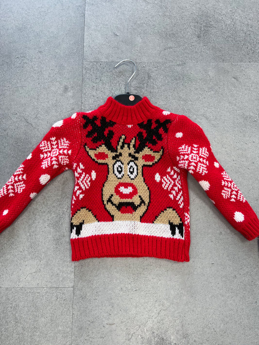 Maglione Rudolf rosso junior