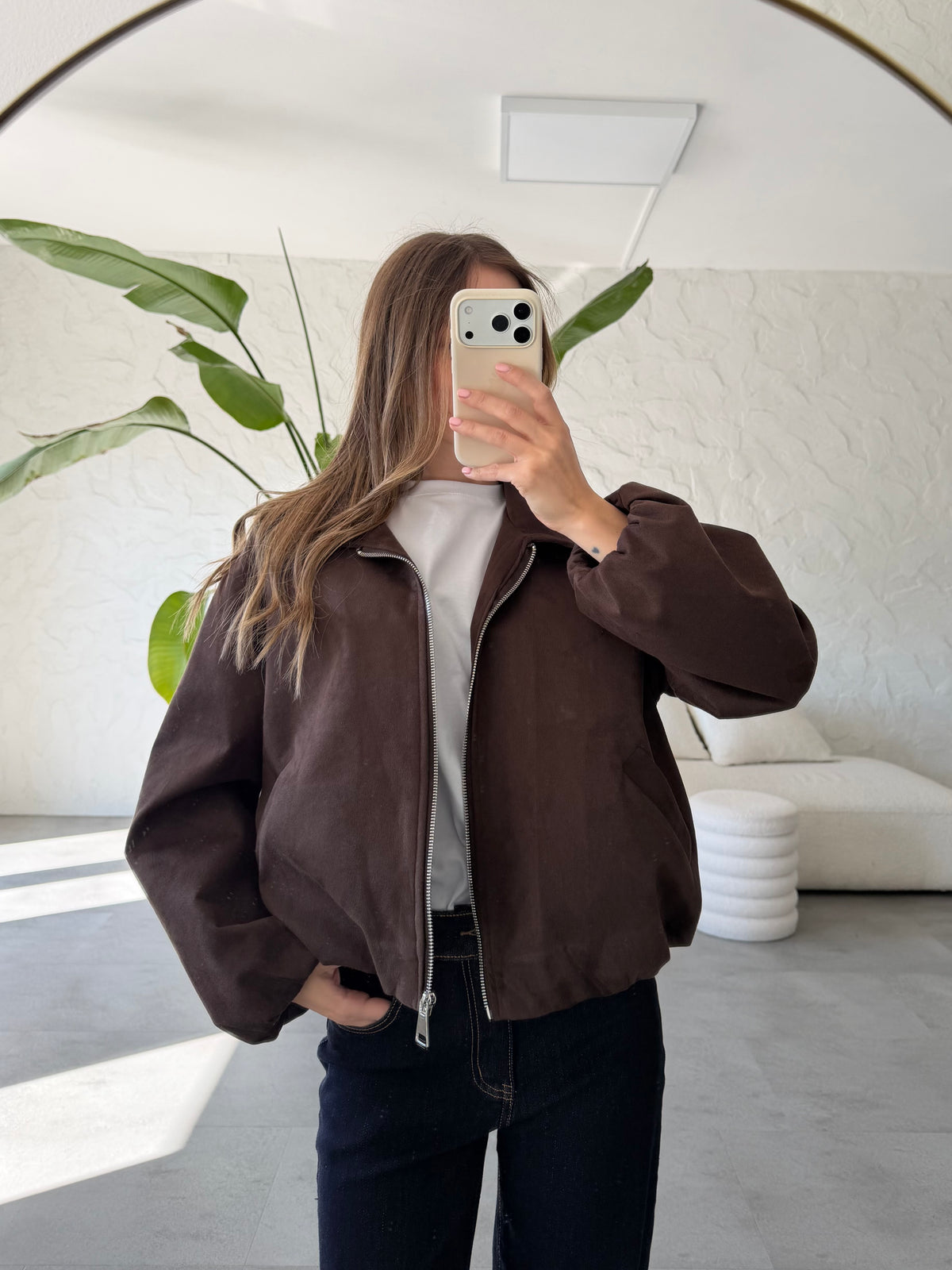 Giacca eco suede