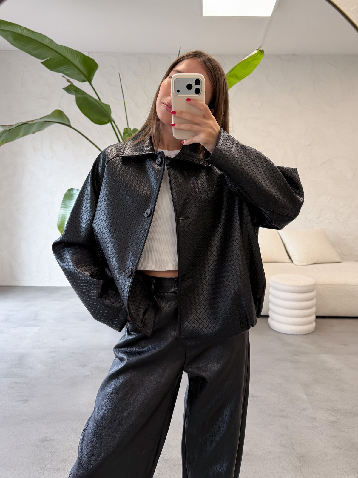 Bomber ecopelle bottega
