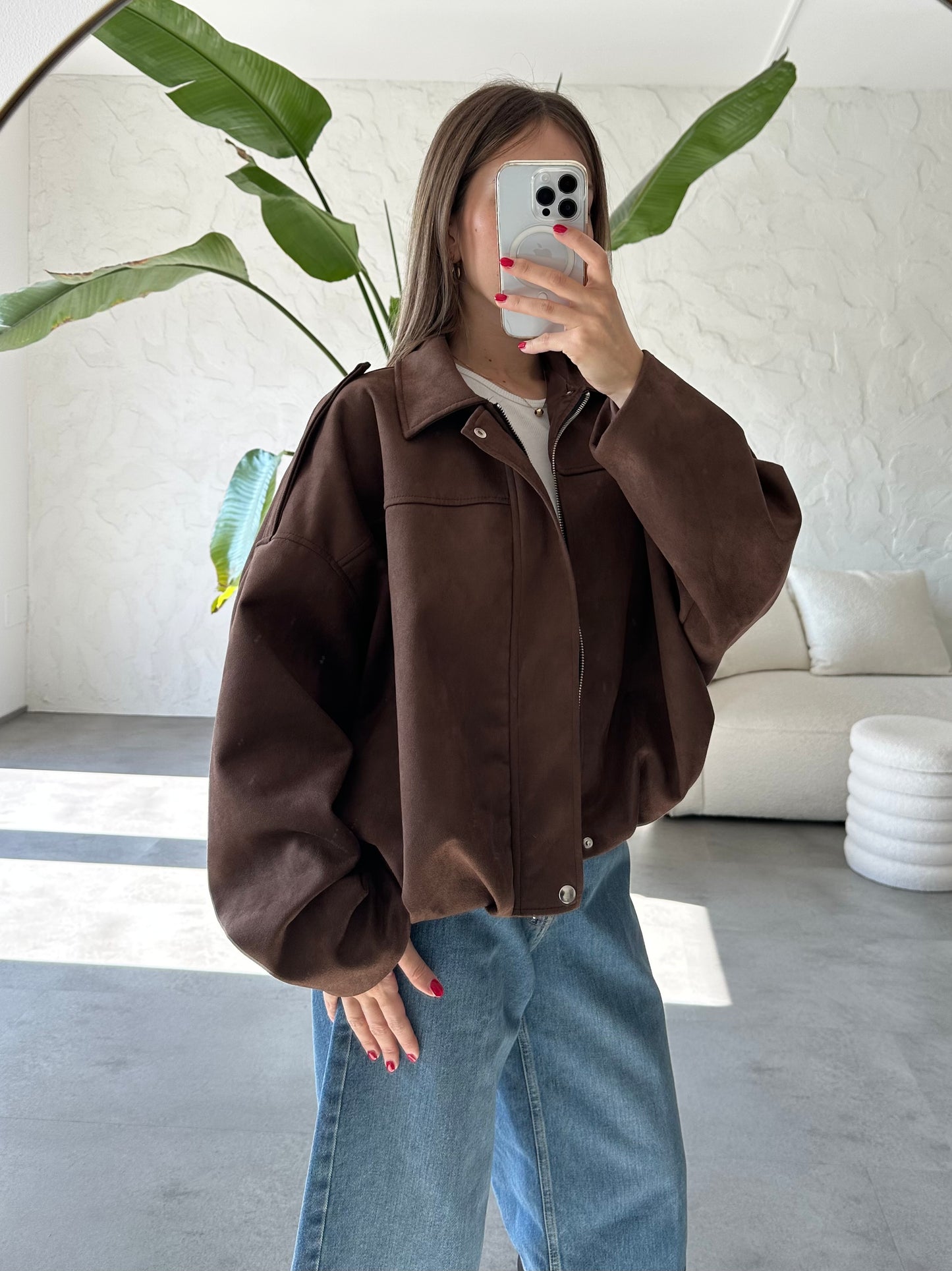 Giacca eco suede