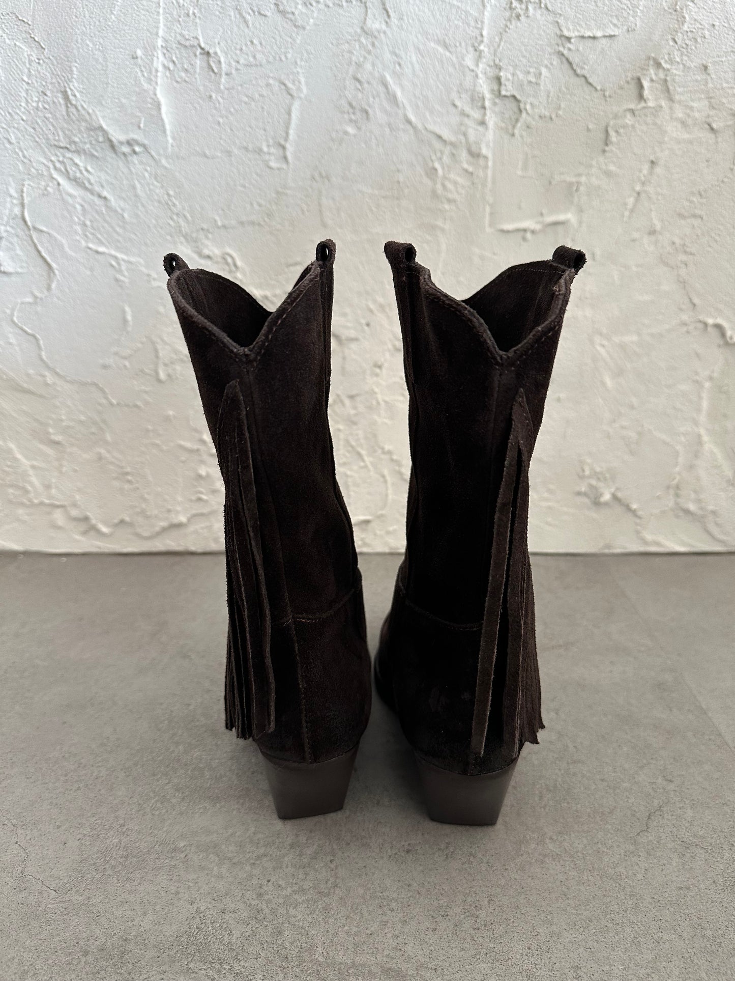 Texano camoscio frange