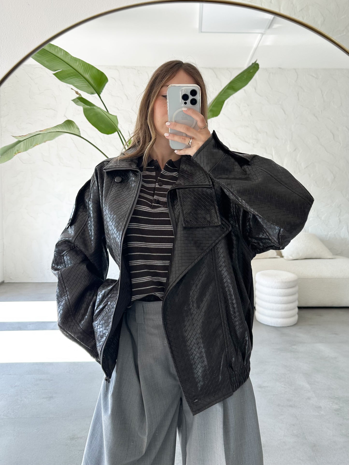Bomber ecopelle bottega