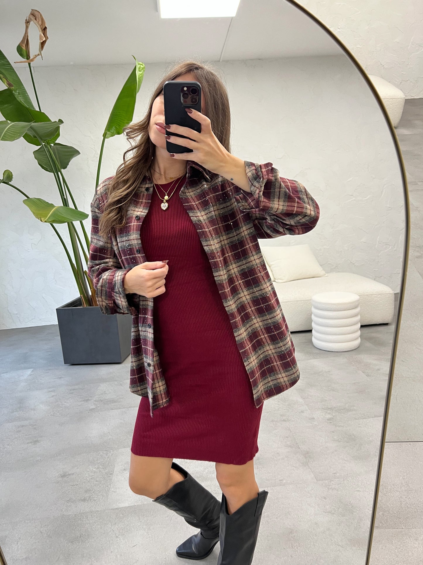 Camicia quadri brillanti