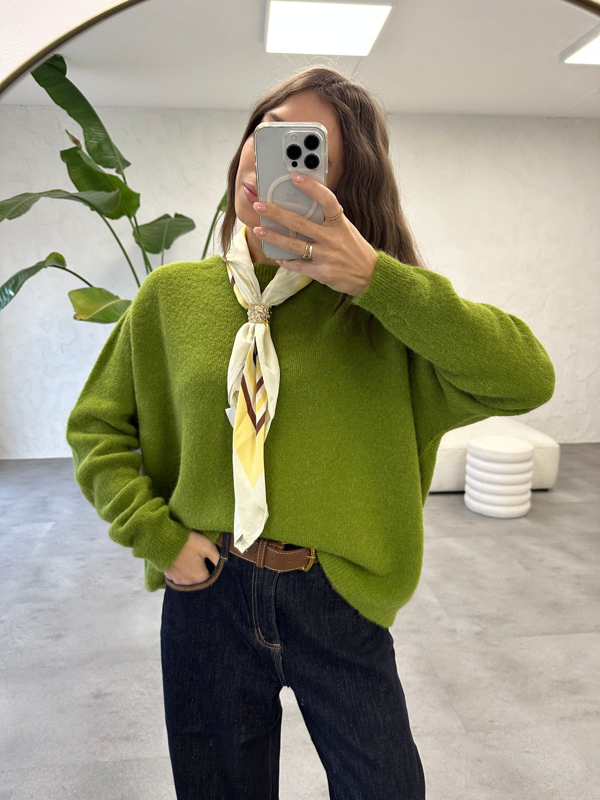 Maglione con foulard