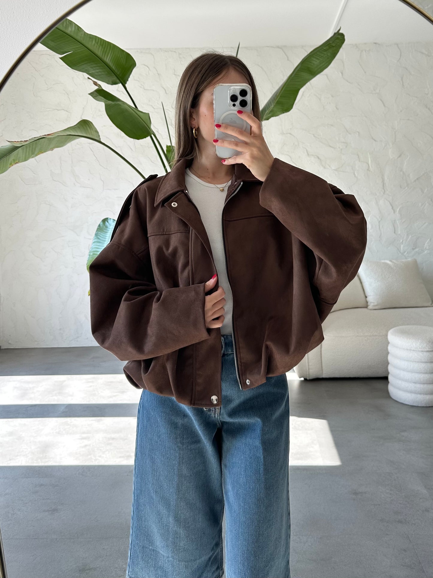 Giacca eco suede