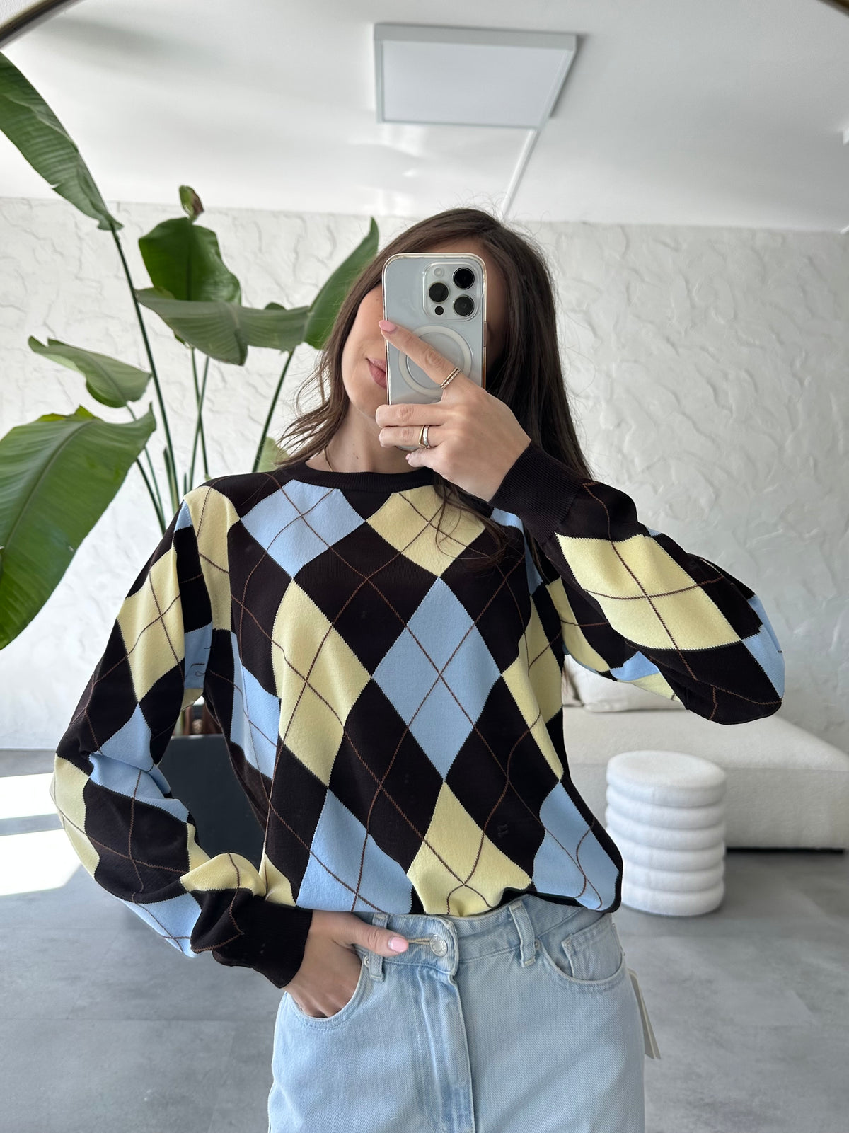 Maglione rombi Vicolo