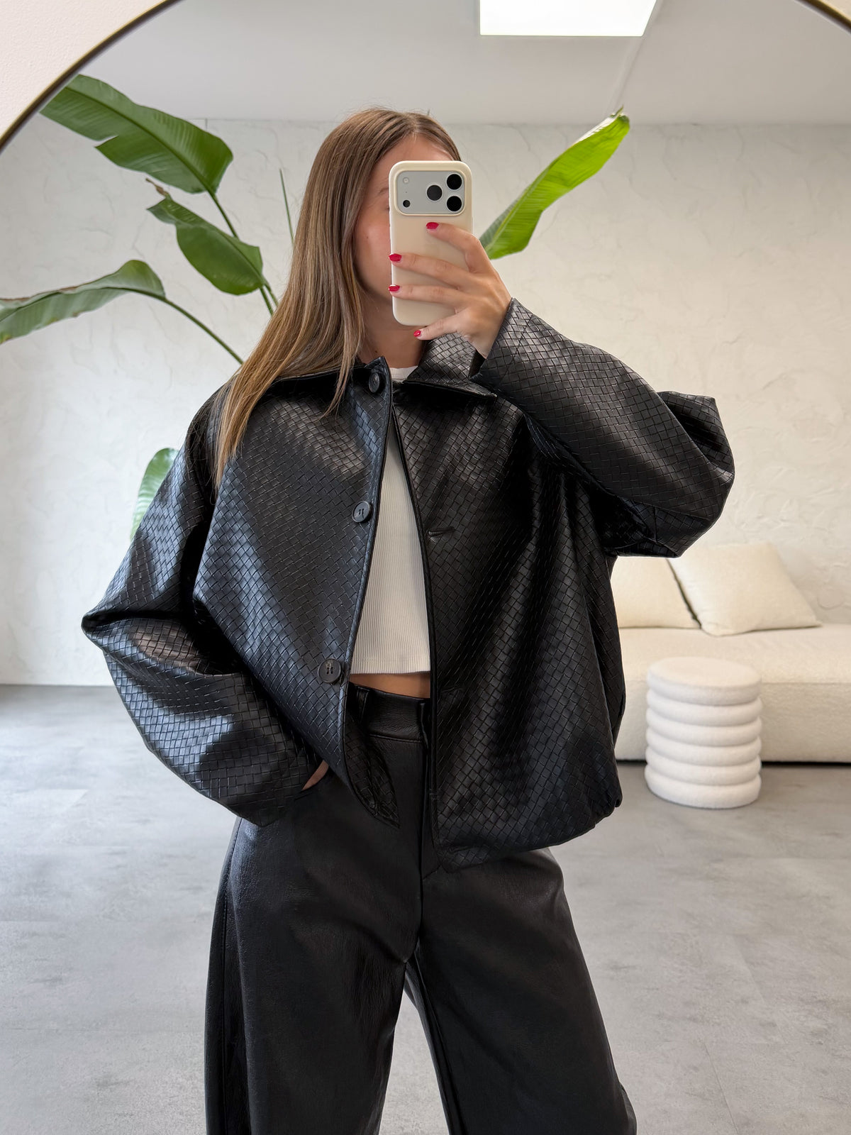 Bomber ecopelle bottega