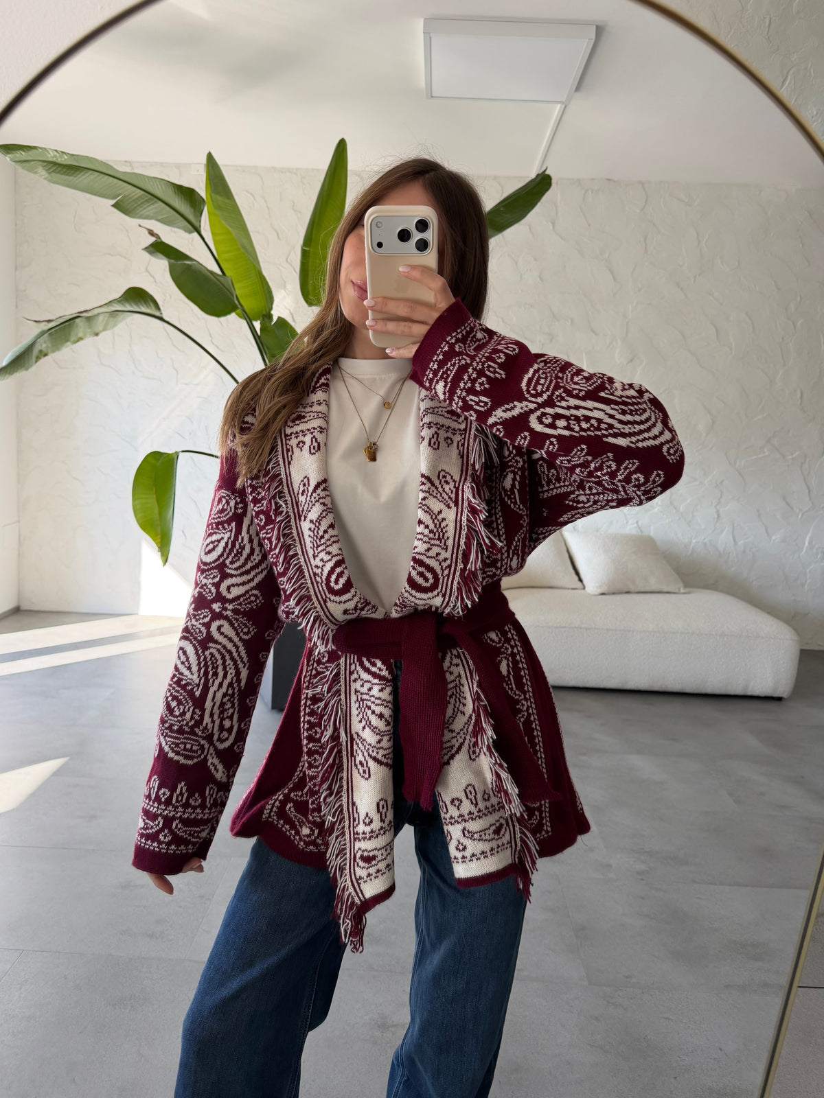 Cardigan bandana medio