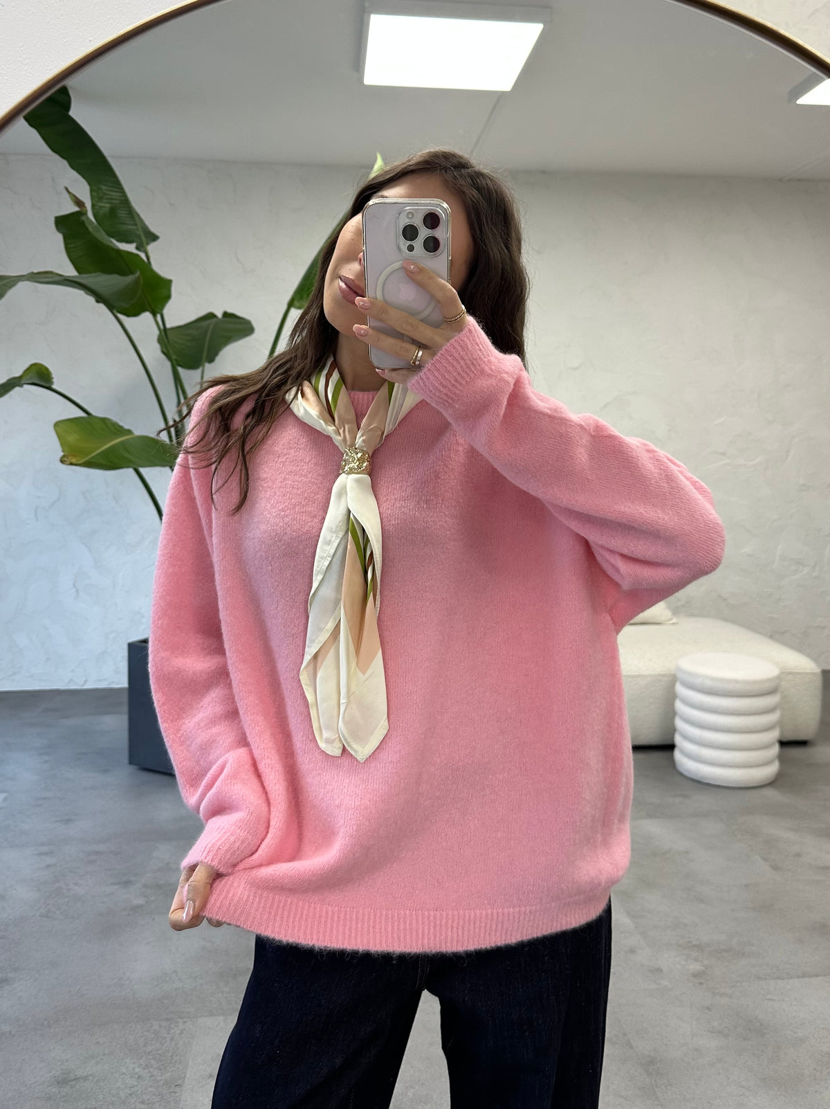 Maglione con foulard