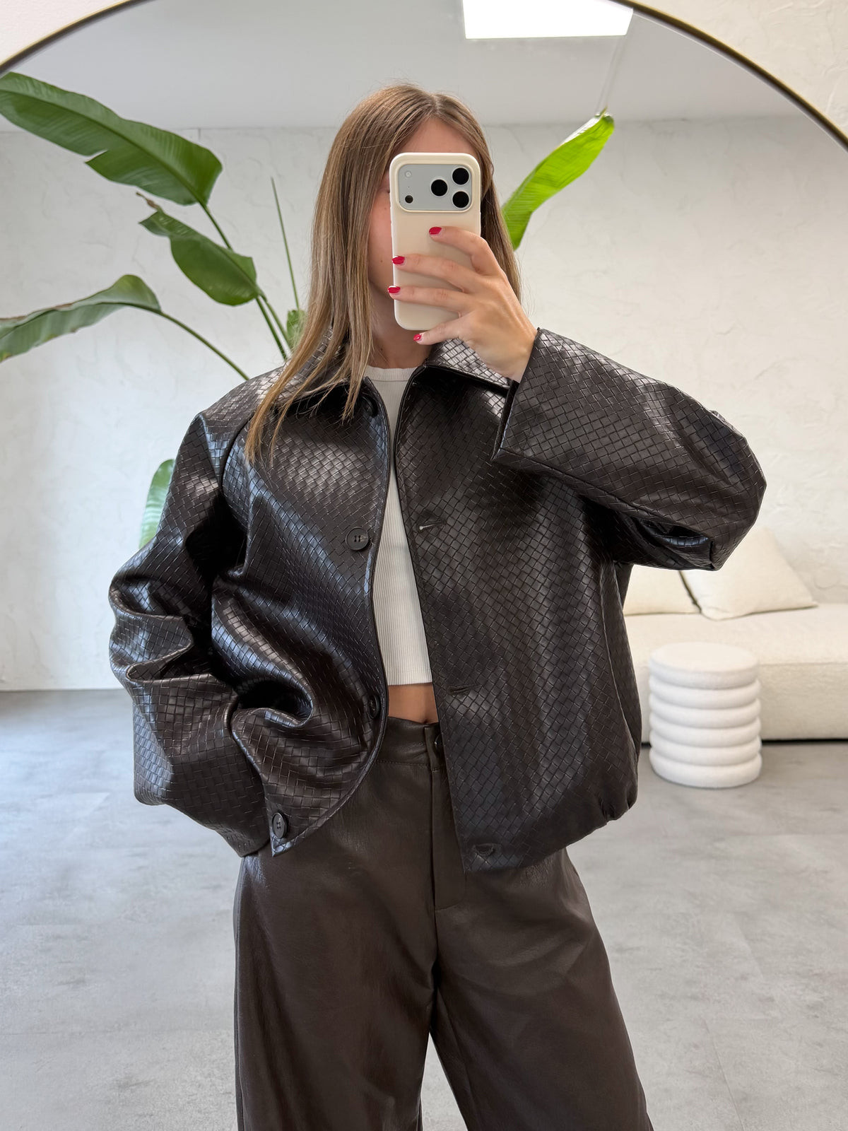 Bomber ecopelle bottega