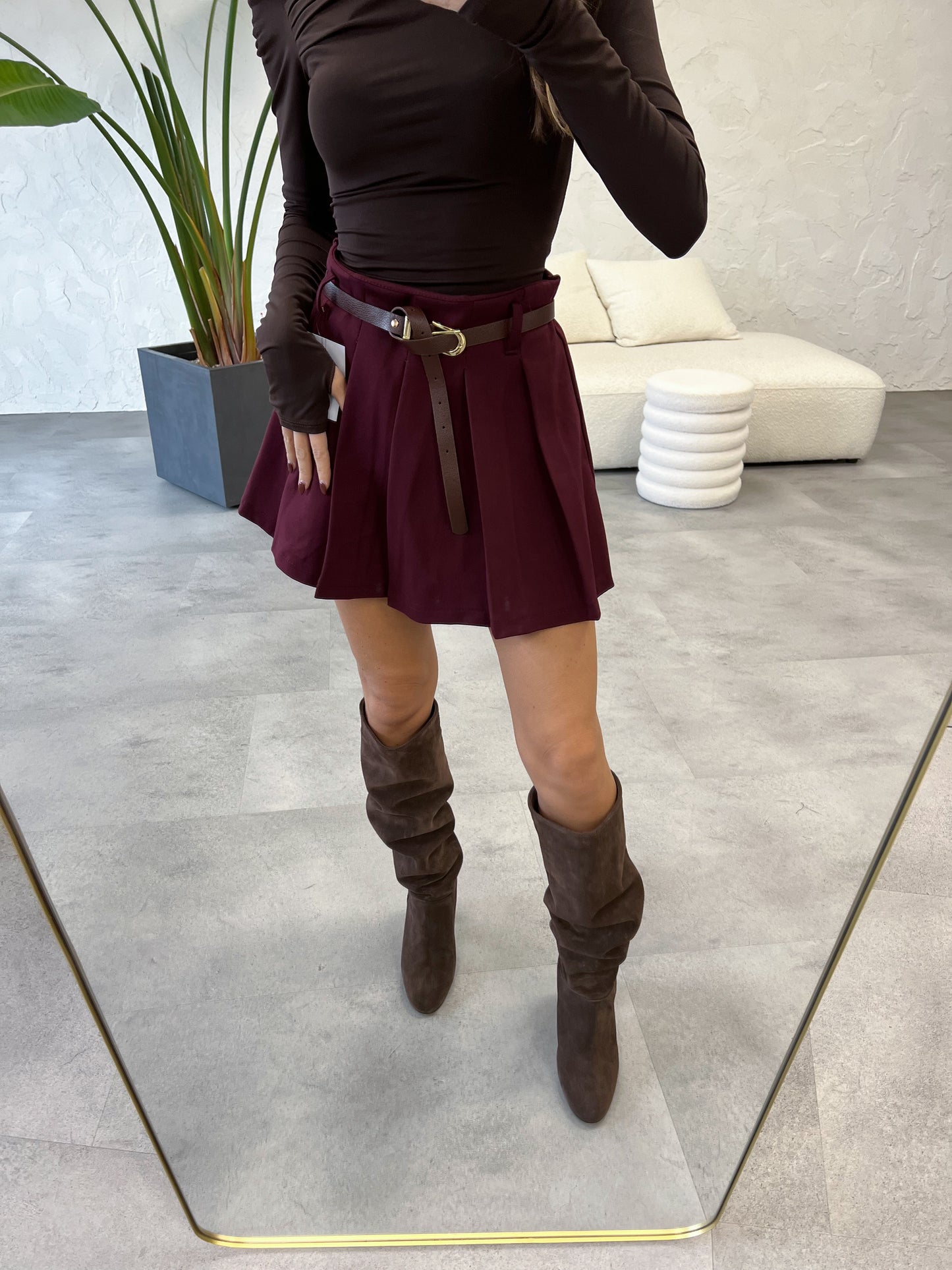 Gonna pantalone cintura