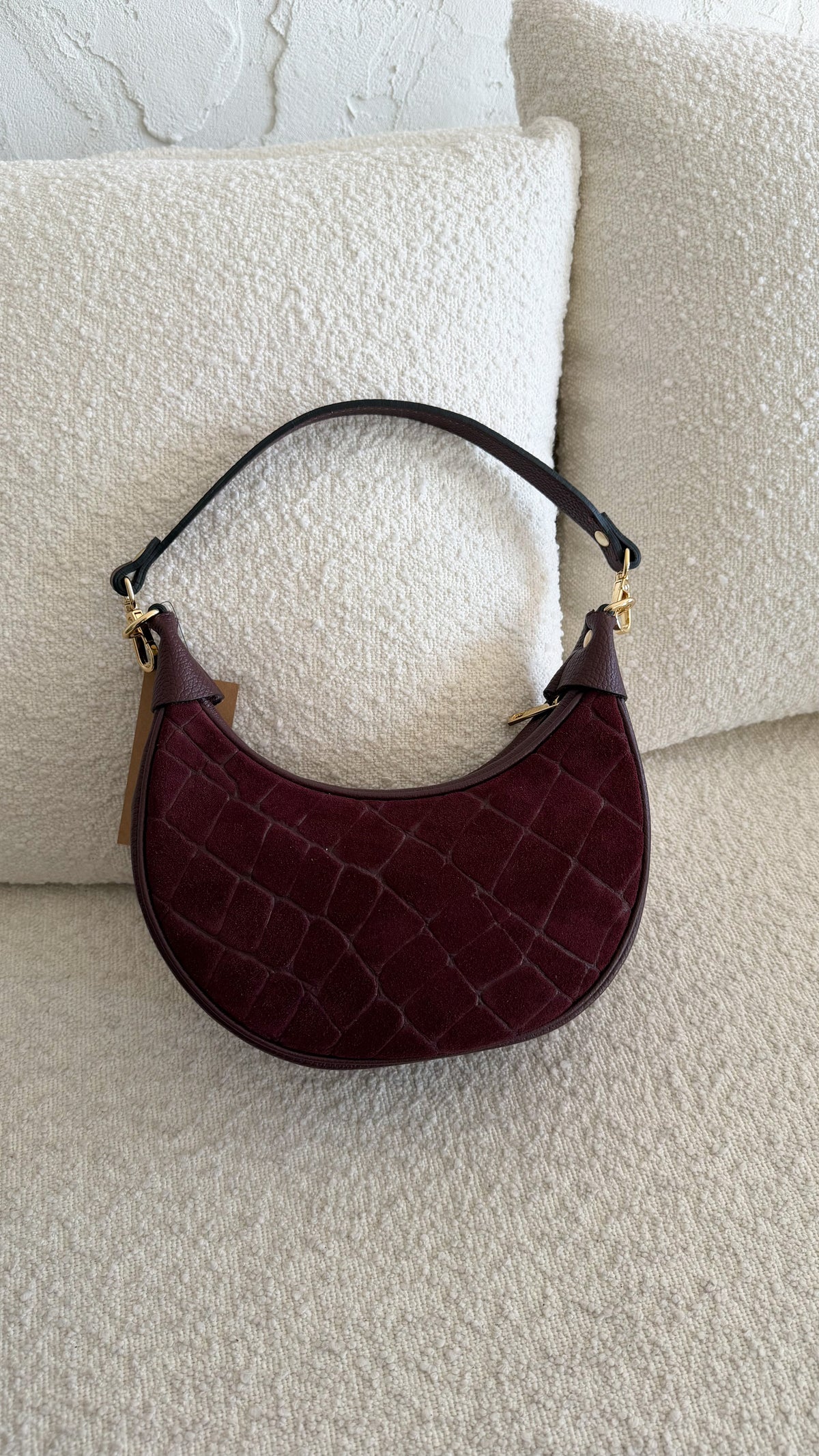 Borsa camoscio cocco