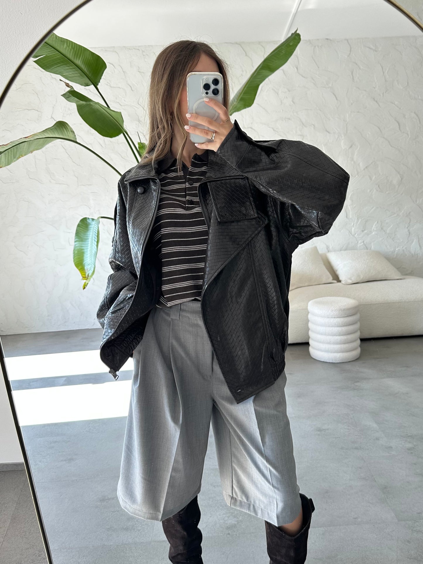 Bomber ecopelle bottega