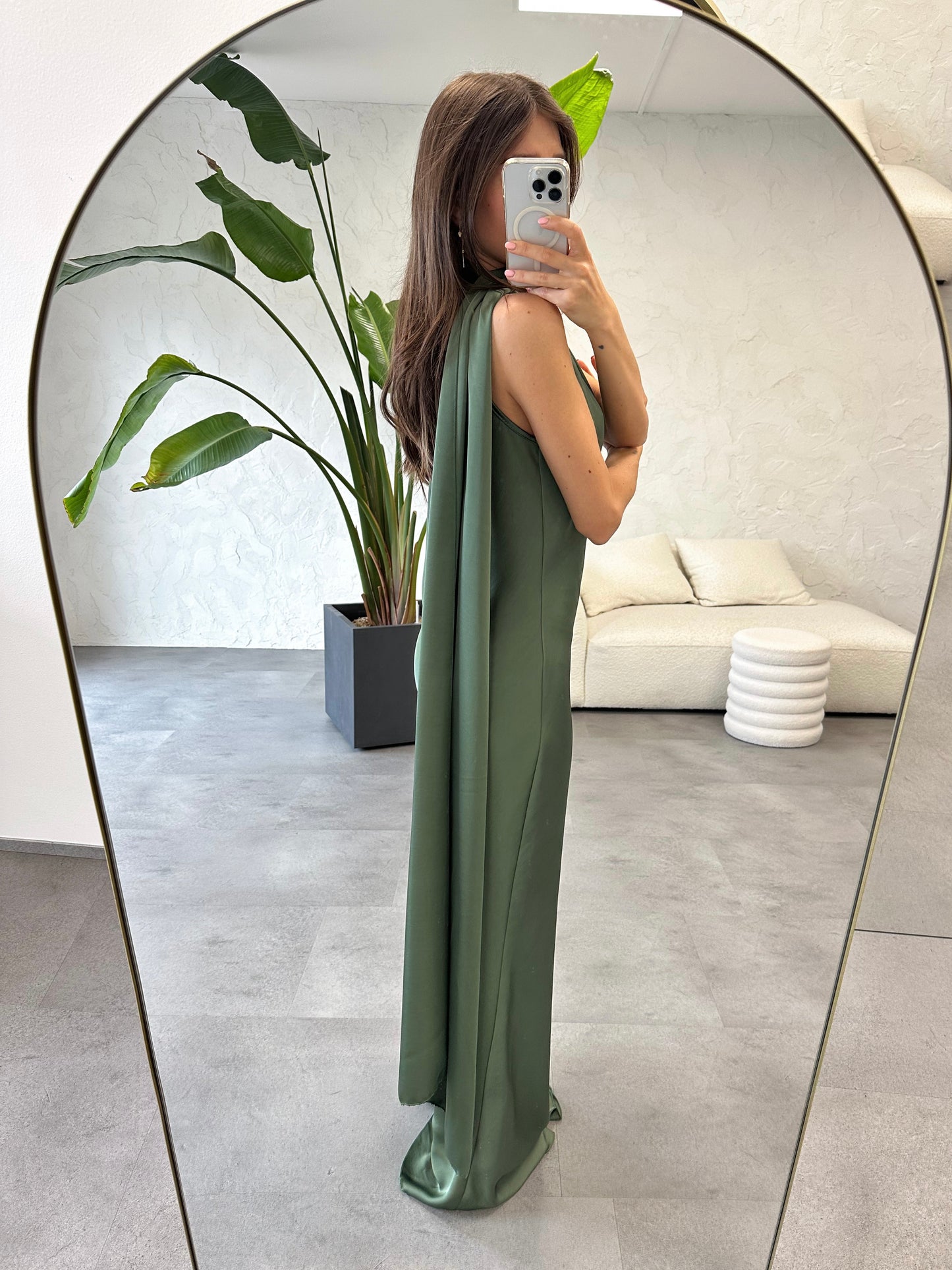 Abito fascia satin