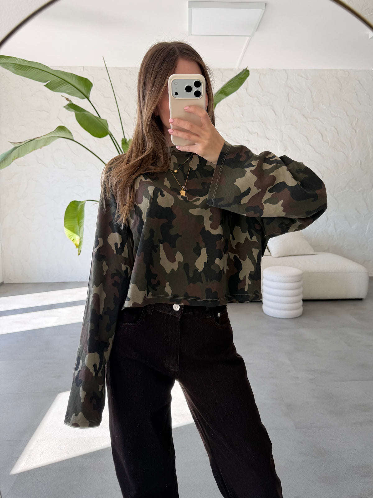 Maglia camouflage corta