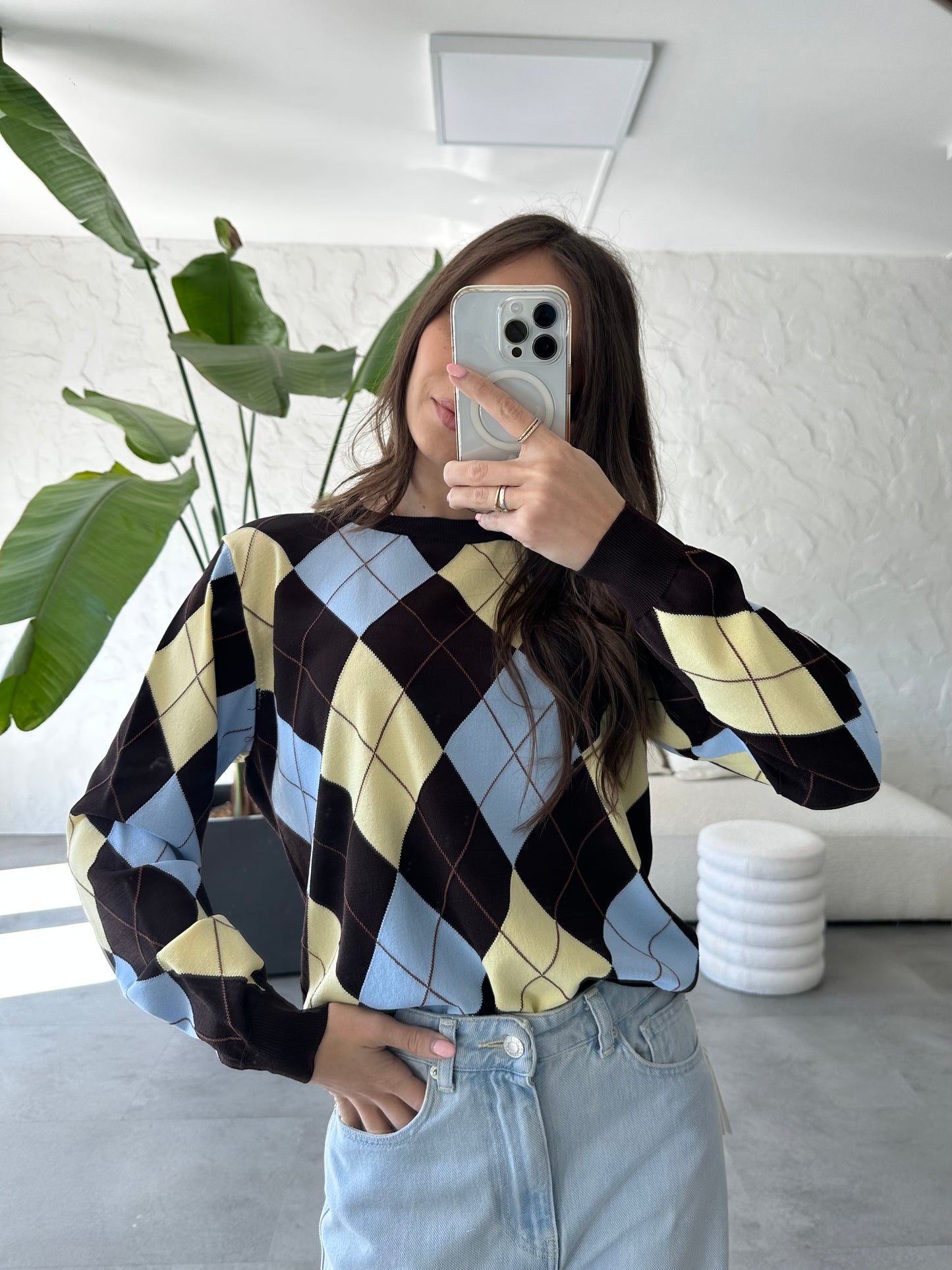 Maglione rombi Vicolo