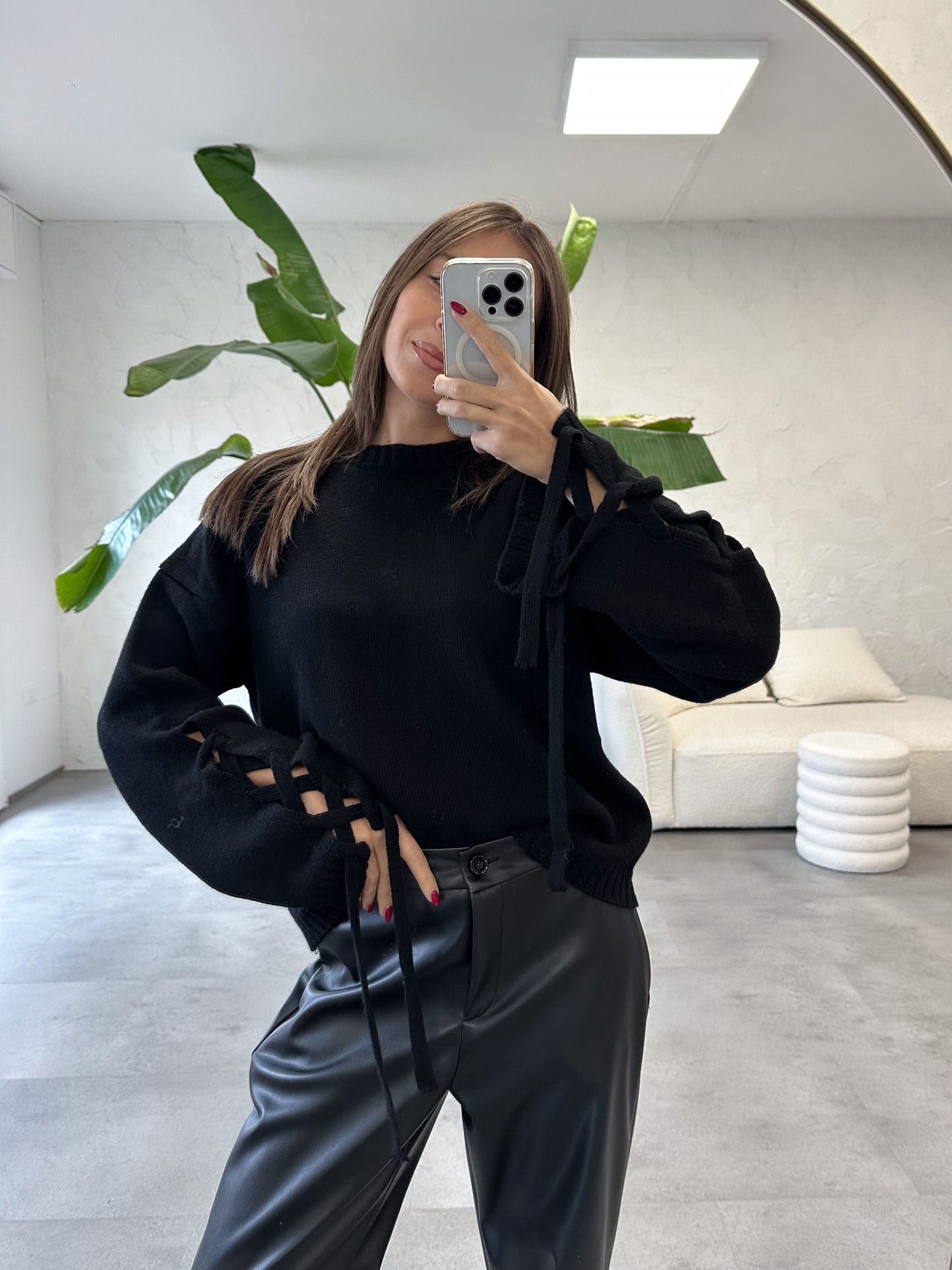 Maglione lacci Vicolo