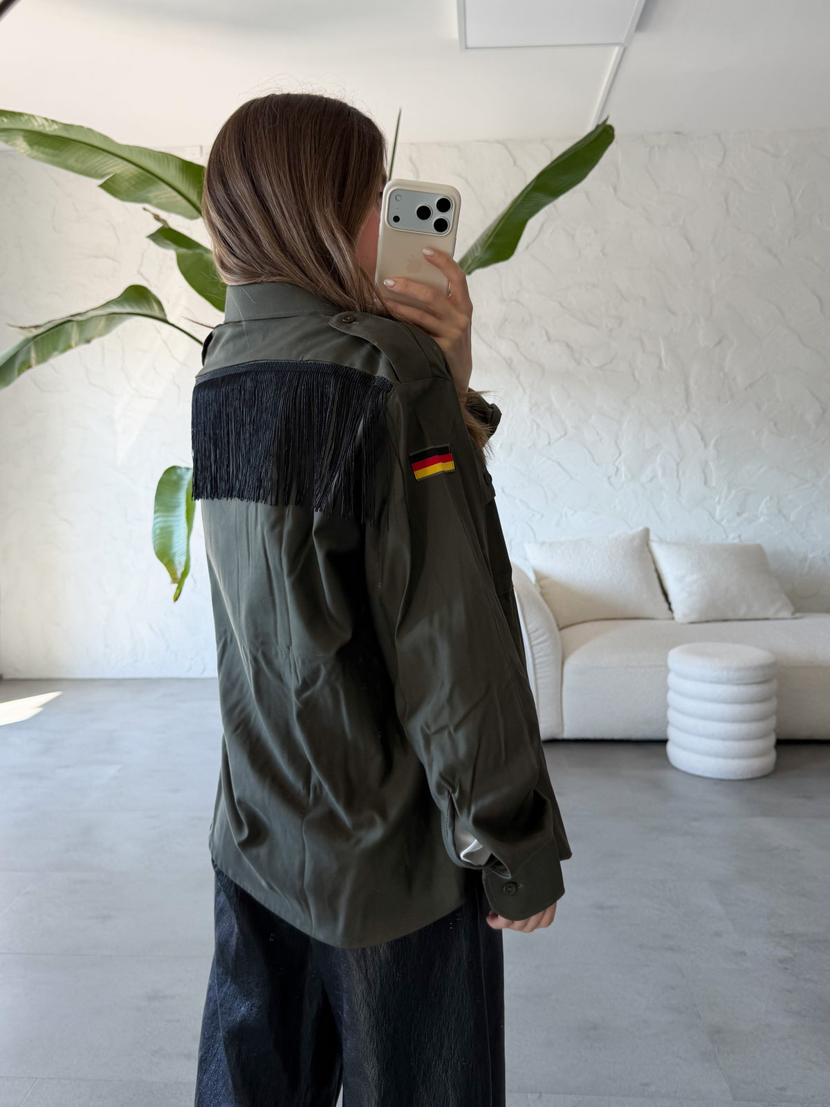 Camicia military frange