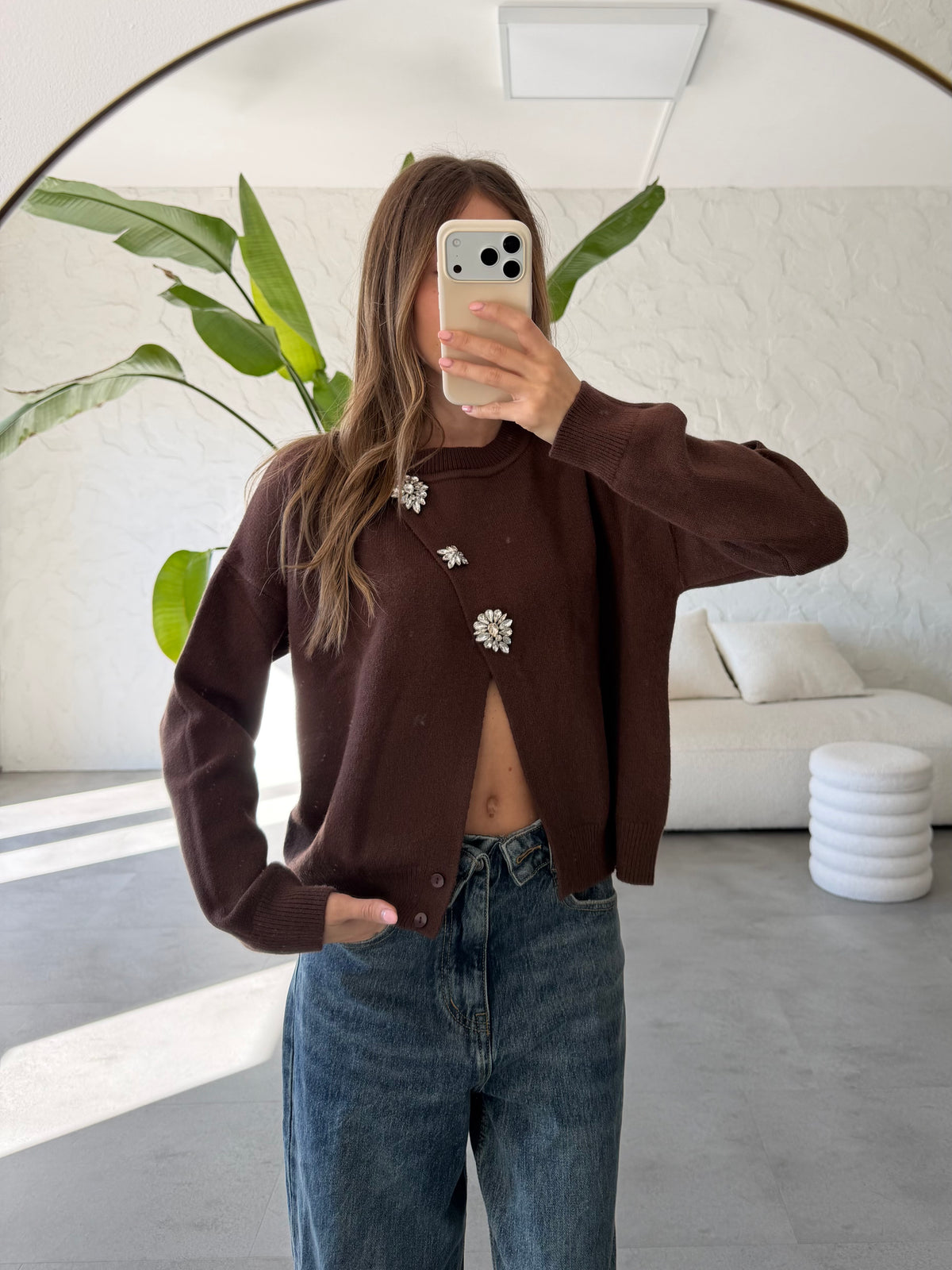 Maglione dettaglio brillanti