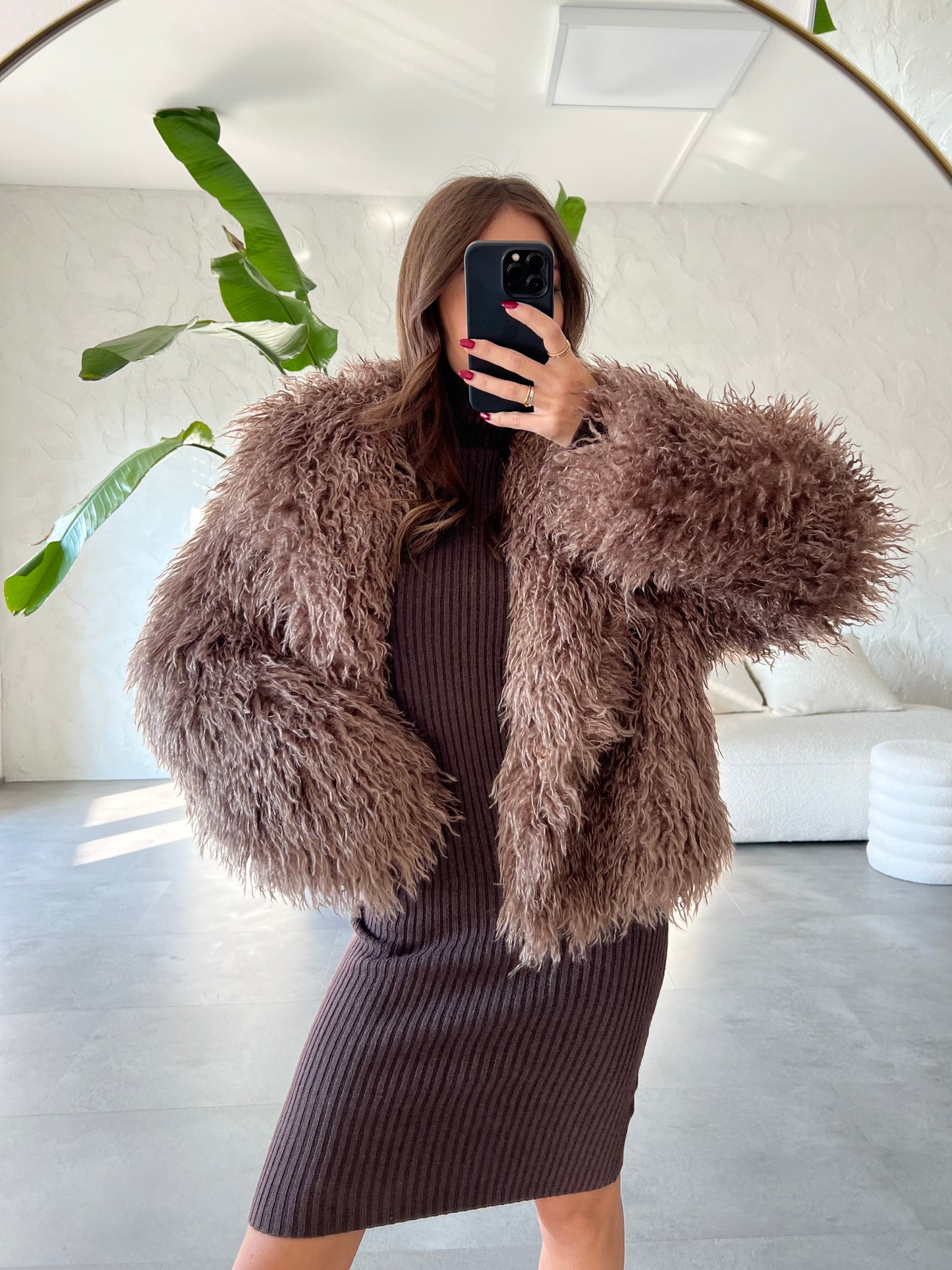 Eco pelliccia riccioli