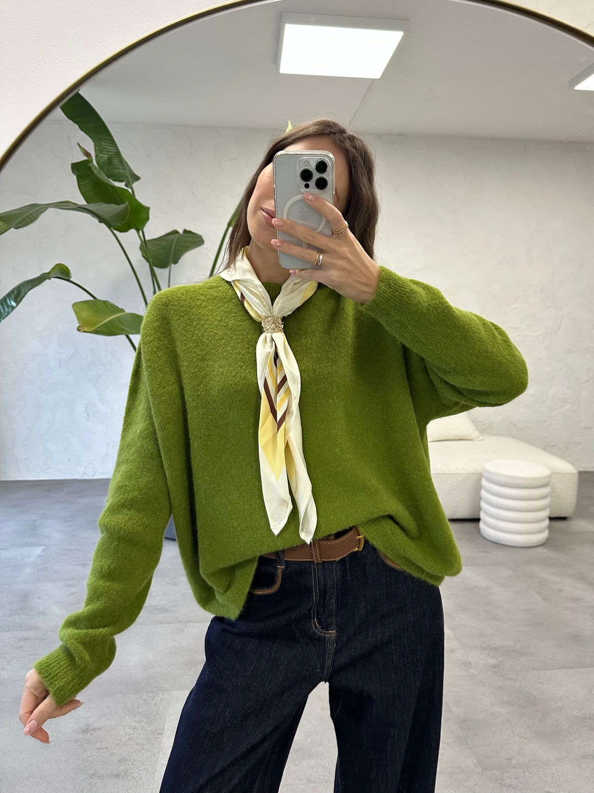 Maglione con foulard