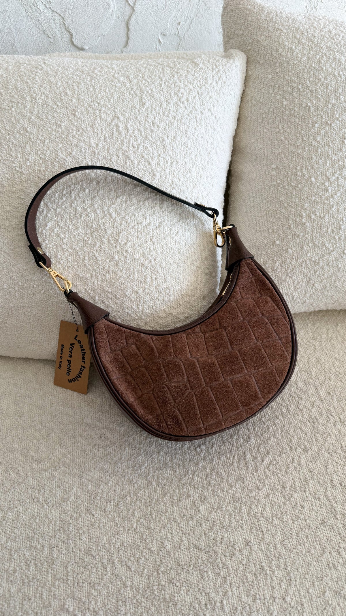 Borsa camoscio cocco