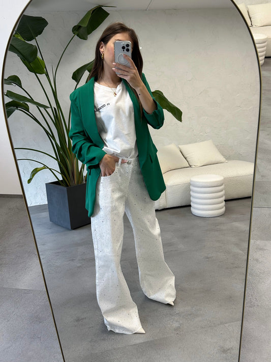 Jeans brillanti white