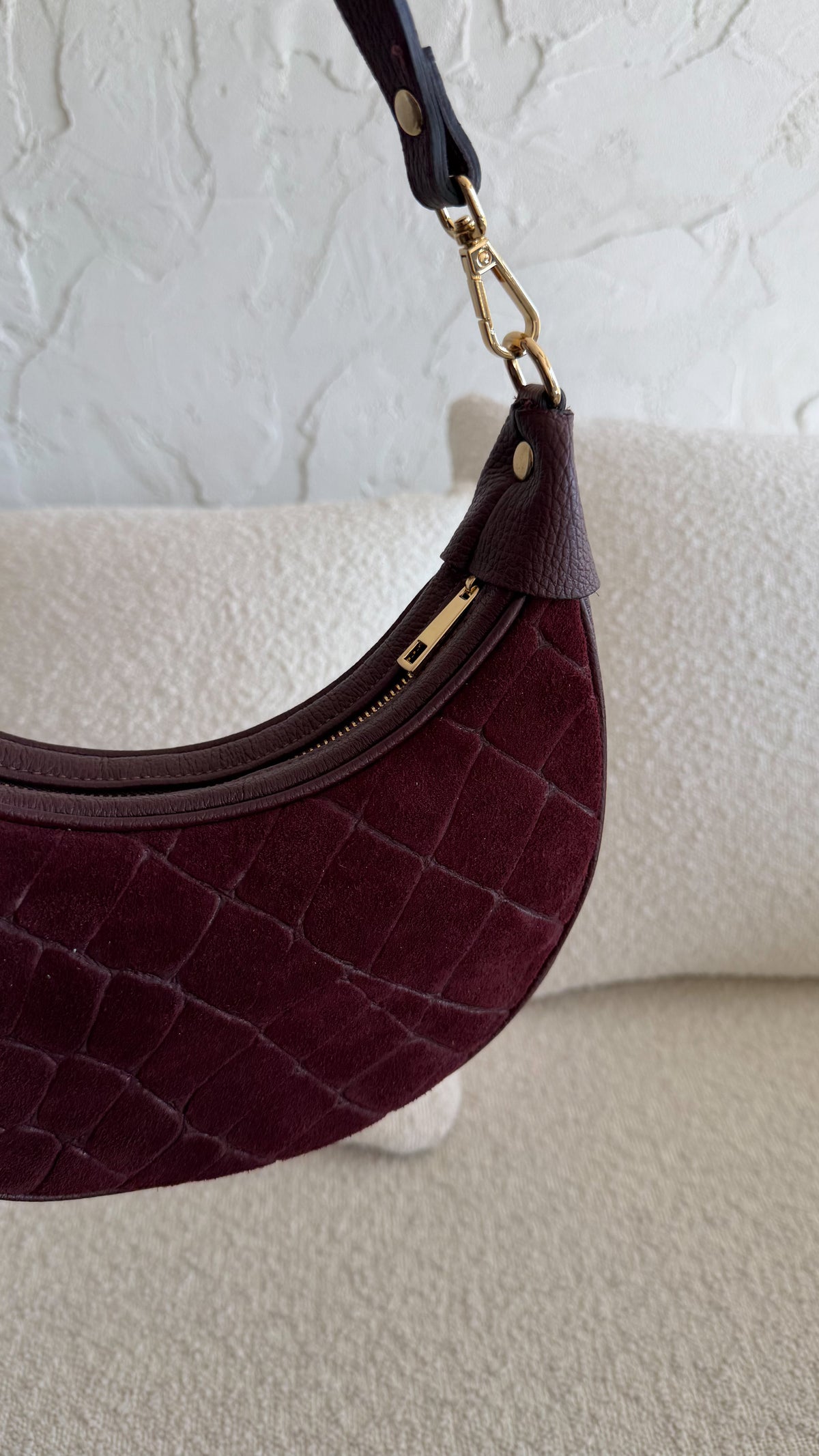Borsa camoscio cocco