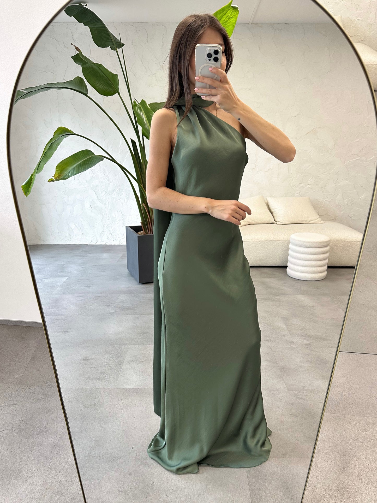 Abito fascia satin