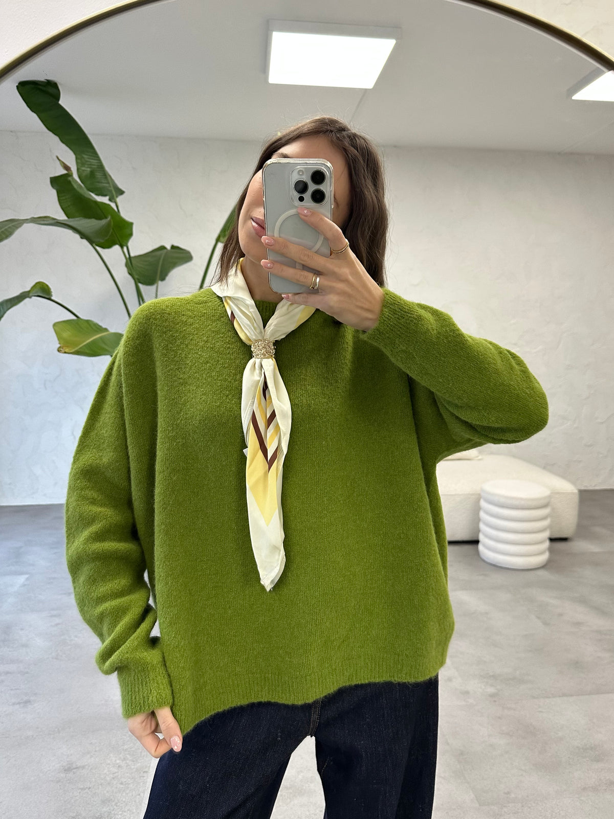 Maglione con foulard