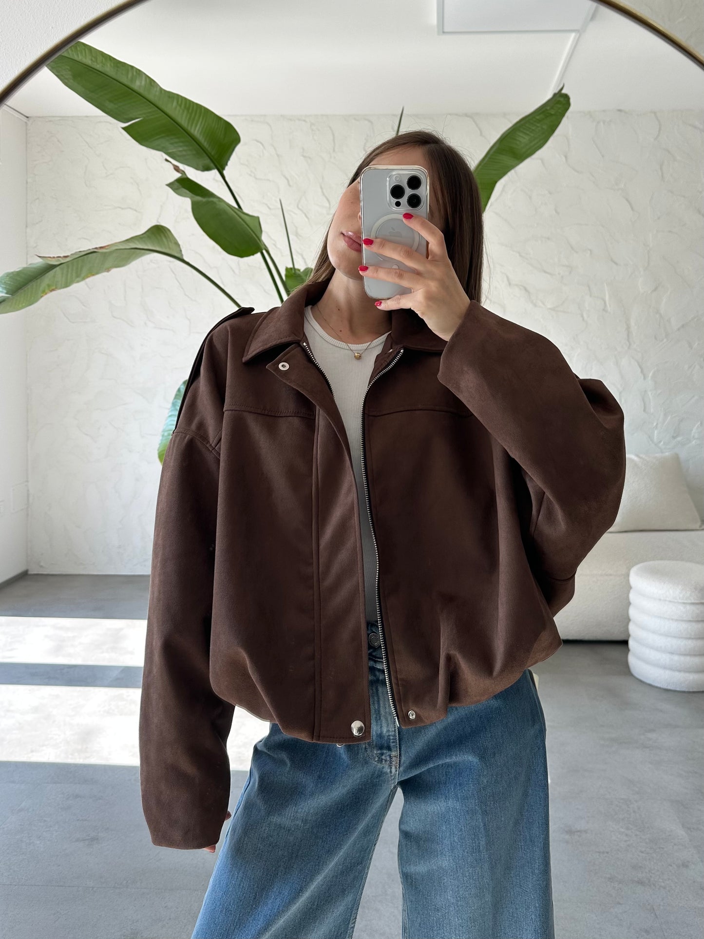 Giacca eco suede