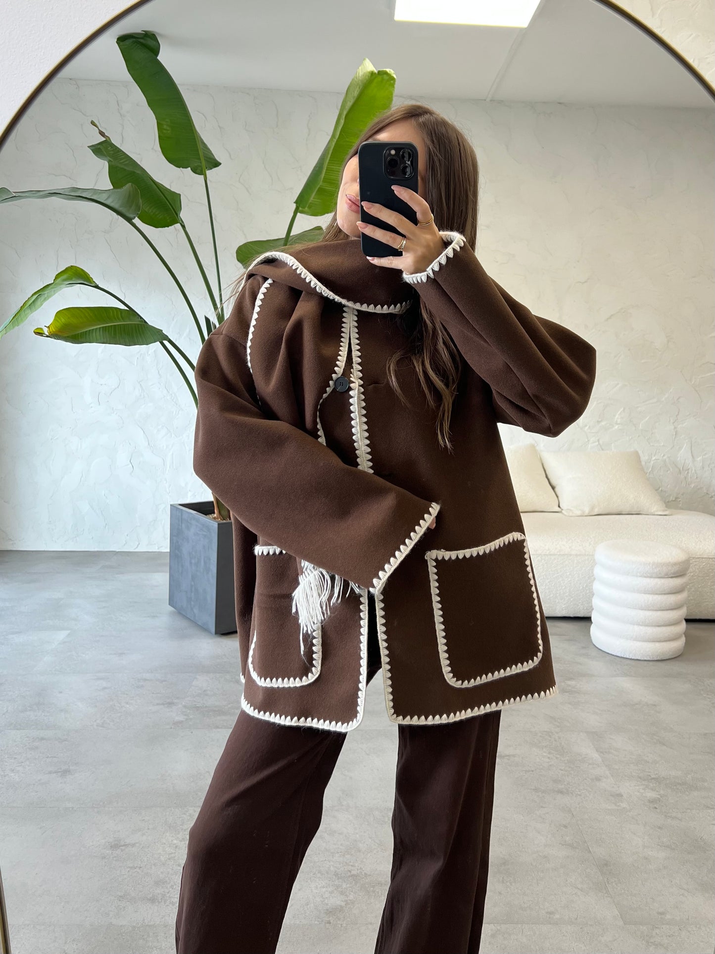 Cappotto con impunture