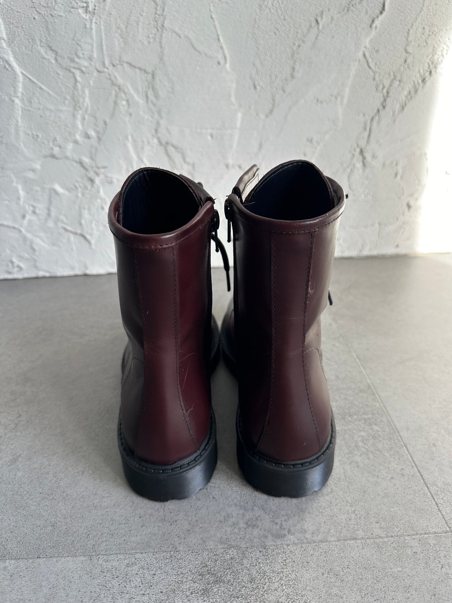 Anfibio vera pelle bordeaux
