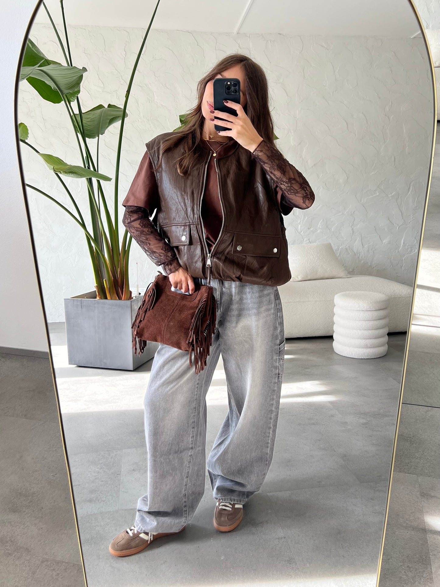 Gilet bomber eco pelle