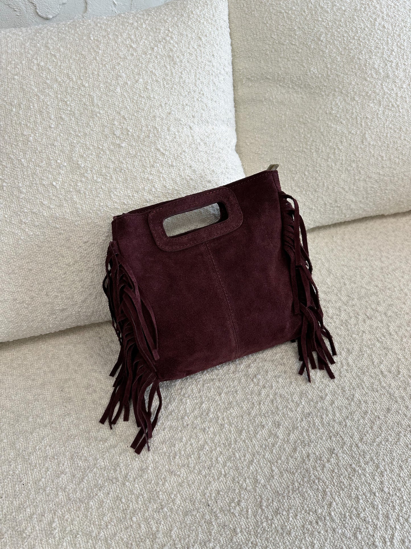 Mini borsa suede e frange