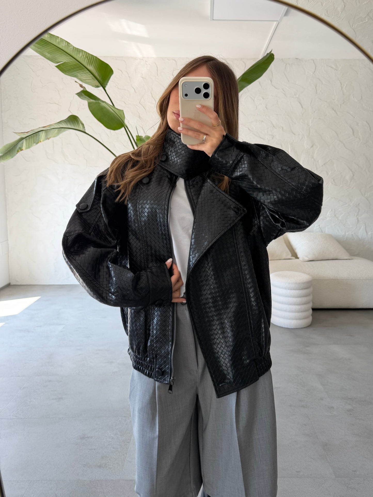 Bomber ecopelle bottega