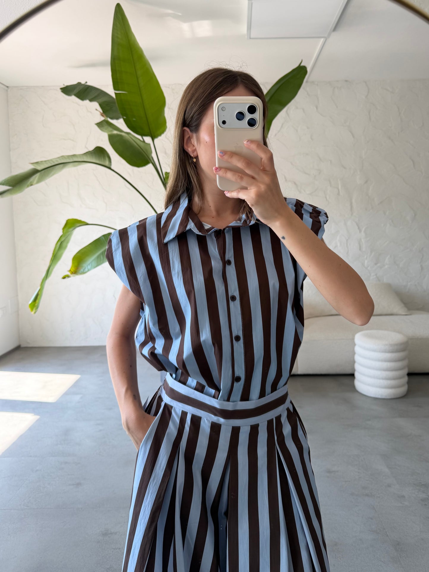 Camicia righe cotone